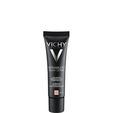 Vichy Dermablend 3D Коригиращ фон дьо тен 16 часа за мазна кожа SPF25 бежов цвят 30 х30 мл