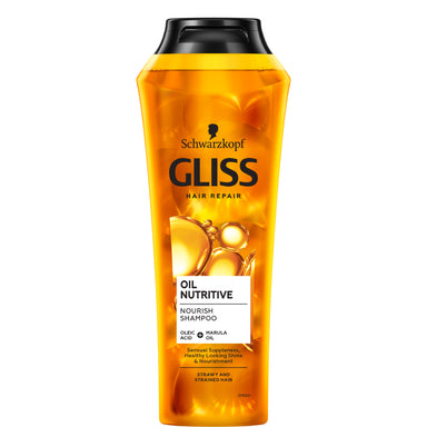 Gliss Oil Nutritive Шампоан с подхранващи масла за изтощена и суха коса х400 мл