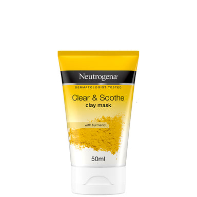 Neutrogena Clear & Soothe Почистваща маска за лице с глина и куркума х50 мл