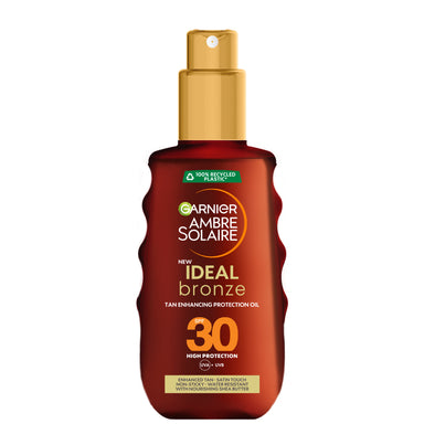 Garnier Ambre Solaire Ideal bronze Слънцезащитно олио с масло от ший SPF30 х150 мл