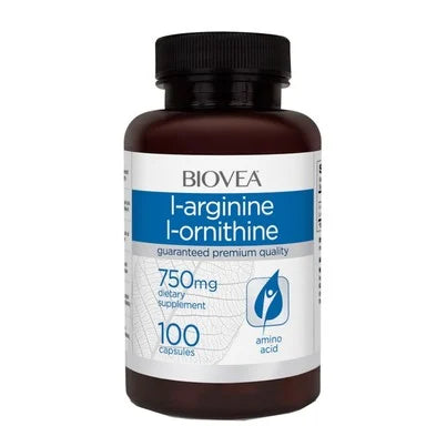 Л-Аргинин 750 мг х100 капсули Biovea