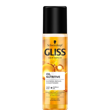 Gliss Oil Nutritive Express Repair Спрей-балсам с подхранващи масла за суха и изтощена коса х200 мл