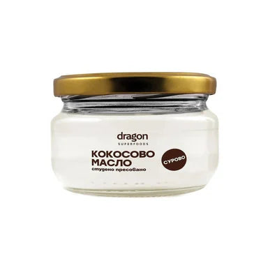 Био Кокосово масло сурово студено пресовано х100 мл Dragon Superfoods