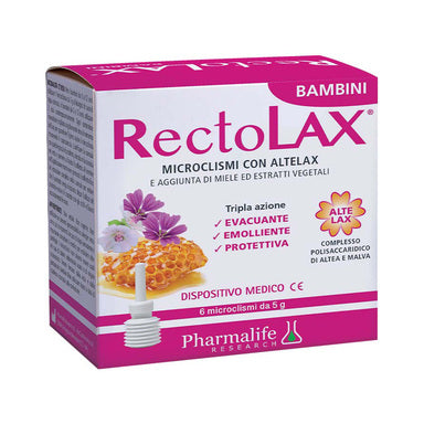 RectoLax за деца с алтелакс 6 микроклизми x5 г Naturpharma