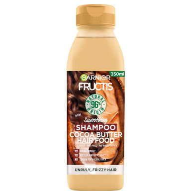 Garnier Fructis Cocoa Butter Hair Food Изглаждащ шампоан за непокорна коса x350 мл
