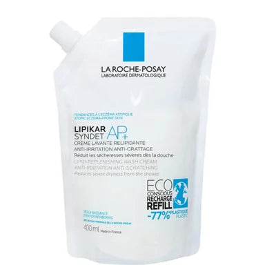 La Roche-Posay Lipikar Syndet AP+ Почистващ крем за суха и чувствителна кожа склонна към екзема пълнител х400 мл