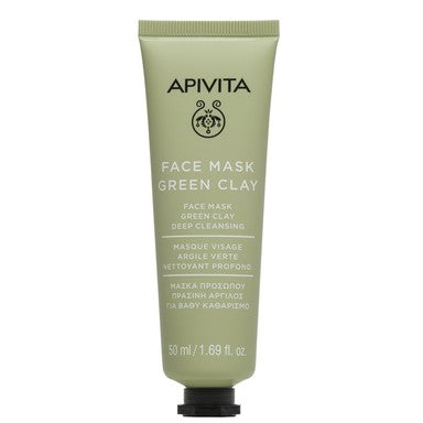 Apivita Почистваща маска със зелена глина х50 мл