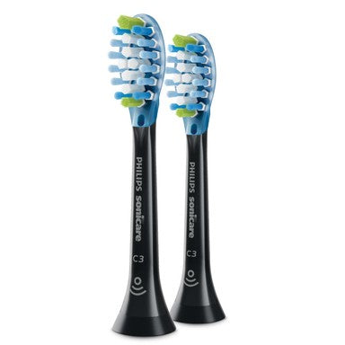 Philips Sonicare C3 Premium Plaque Defence Стандартни глави за звукова четка за зъби черни х2 бр