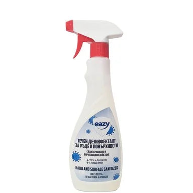 Eazy Течен дезинфектант за ръце и повърхности х500 мл