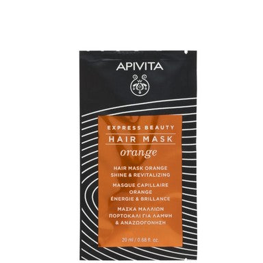 Apivita Express Beauty Ревитализираща маска за коса с портокал х20 мл