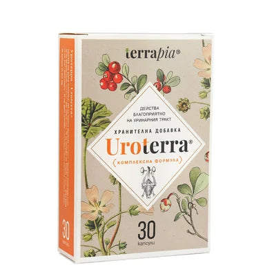Uroterra при дискомфорт в уринарния тракт х30 капсули Terrapia