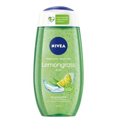 Nivea Lemongrass and Oil Освежаващ душ гел с аромат на лимонена трева х250 мл