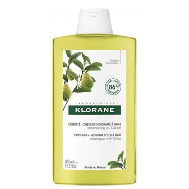 Klorane Шампоан с екстракт от седра за нормална и склонна към омазняване коса x400 мл