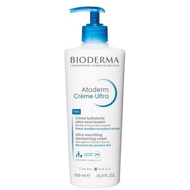 Bioderma Atoderm Ultra Хидратиращ и подхранващ крем за лице и тяло без аромат х500 мл