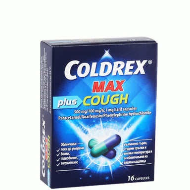 Coldrex Max Plus Cough при грип и настинка х16 капсули