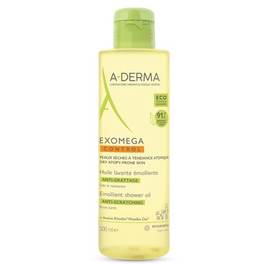 A-Derma Exomega Control Почистващо емолиентно душ-олио х500 мл
