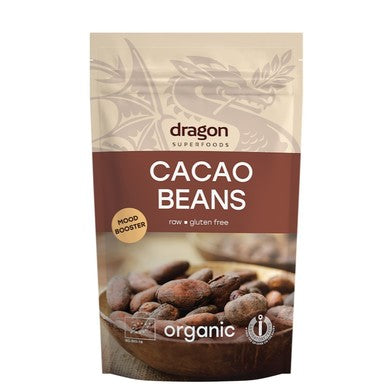 Био Какаови зърна сурови цели х200 г Dragon Superfoods