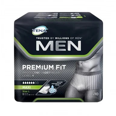 Tena Men Pants Maxi Защитно еднократно бельо за мъже ниво 4 размер L х10 броя