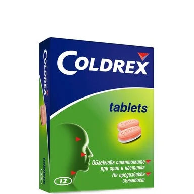 Coldrex при грип и настинка х12 таблетки Perrigo