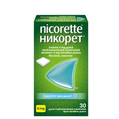 Nicorette Ice Mint Никотинови дъвки 4 мг х30 броя