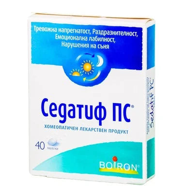 Седатиф ПС при тревожност и нарушен сън х40 таблетки Boiron