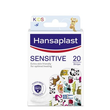 Hansaplast Sensitive Пластири за деца с животни х20 бр