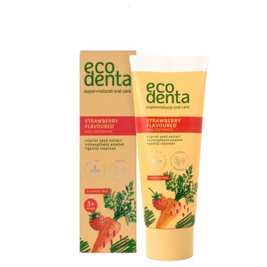 Ecodenta Green Детска паста за зъби с аромат на диви ягоди x75 мл