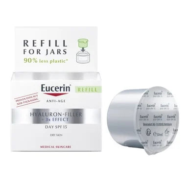 Eucerin Hyaluron-Filler Дневен крем за суха кожа SPF15 пълнител х50 мл