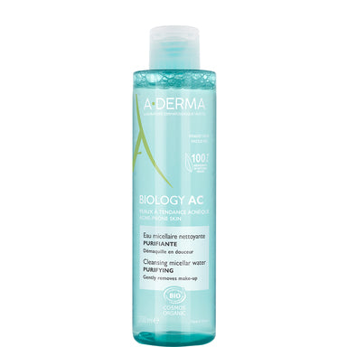 A-Derma Biology Мицеларна вода за мазна и склонна към акне кожа х200 мл