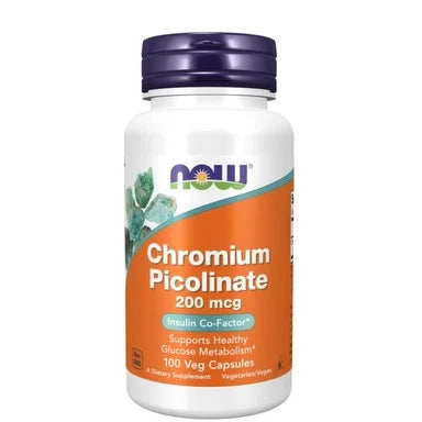 Хром Пиколинат 200 мкг х100 капсули Now Foods