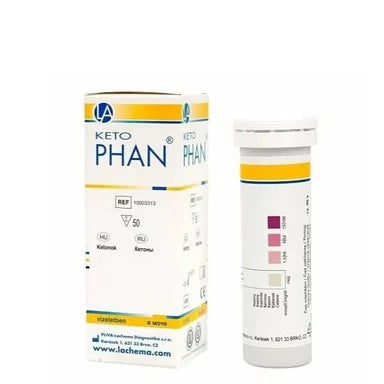 Тест ленти кетони в урината х50 броя Ketophan