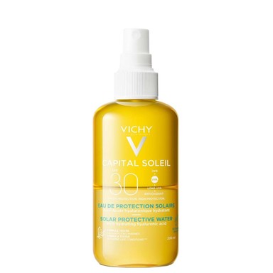 Vichy Capital Soleil Слънцезащитна вода за лице и тяло с хидратиращ ефект SPF30 х200 мл