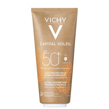 Vichy Capital Soleil Слънцезащитно еко мляко за лице и тяло SPF50+ x200 мл