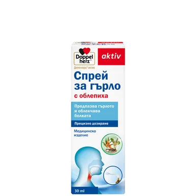 Doppelherz aktiv Спрей за гърло с облепиха х30 мл