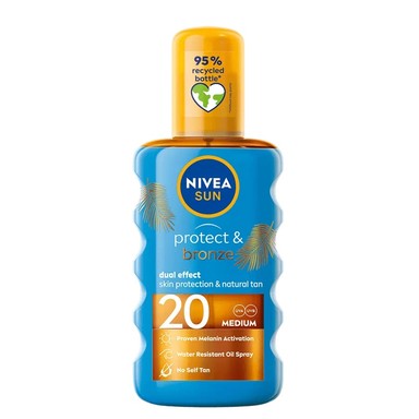 Nivea Sun Protect and Bronze Слънцезащитно олио за активиране на тена SPF20 x200 мл