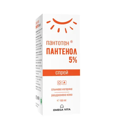 Пантенол Пантотен 5% спрей x150 мл Omega Vita