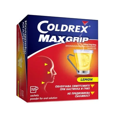 Coldrex Max Grip лимон при грип и простуда 6.4 г x10 сашета Perrigo