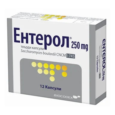 Ентерол 250 мг против диария x12 капсули Biocodex