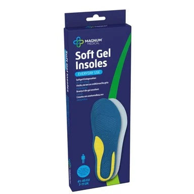 Magnum Medical Ежедневни стелки от омекотяващ гел за мъже 41-45 номер х1 чифт