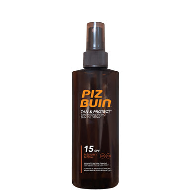 Piz Buin Tan and Protect Слънцезащитно спрей олио за бърз тен SPF15 x150 мл
