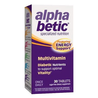 Alphabetic Мултивитамини за диабетици x30 таблетки Enzymatic Therapy