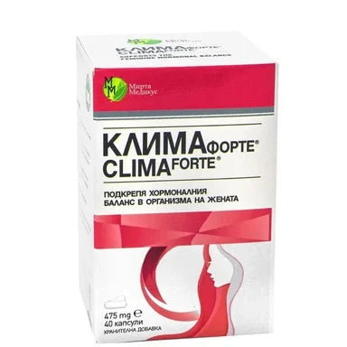 Клима Форте 475 мг при менопауза х40 капсули Мирта Медикус