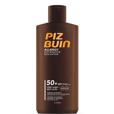 Piz Buin Allergy Слънцезащитен лосион за чувствителна кожа към слънце SPF50+ х200 мл