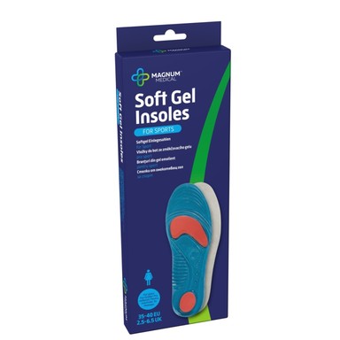 Magnum Medical Стелки от омекотяващ гел за спорт за жени 35-40 номер х1 чифт