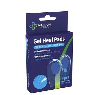 Magnum Medical Силиконови гел стелки за пети за мъже 105/66 мм х2 броя