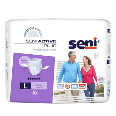 Seni Active Plus Абсорбиращи гащи за възрастни размер L х10 броя