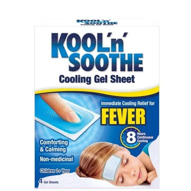 Kool and Soothe Fever Охлаждащи гел лепенки при температура и треска х4 броя