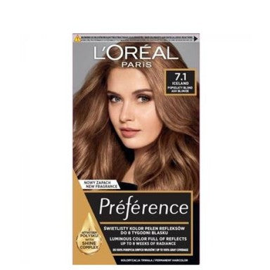 Loreal Preference Боя за коса N7.1 пепеливо рус