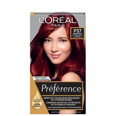 Loreal Preference Боя за коса NP37 тъмночервен