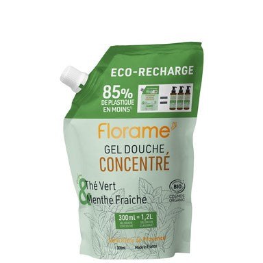 Florame Душ гел със зелен чай и мента пълнител х300 мл